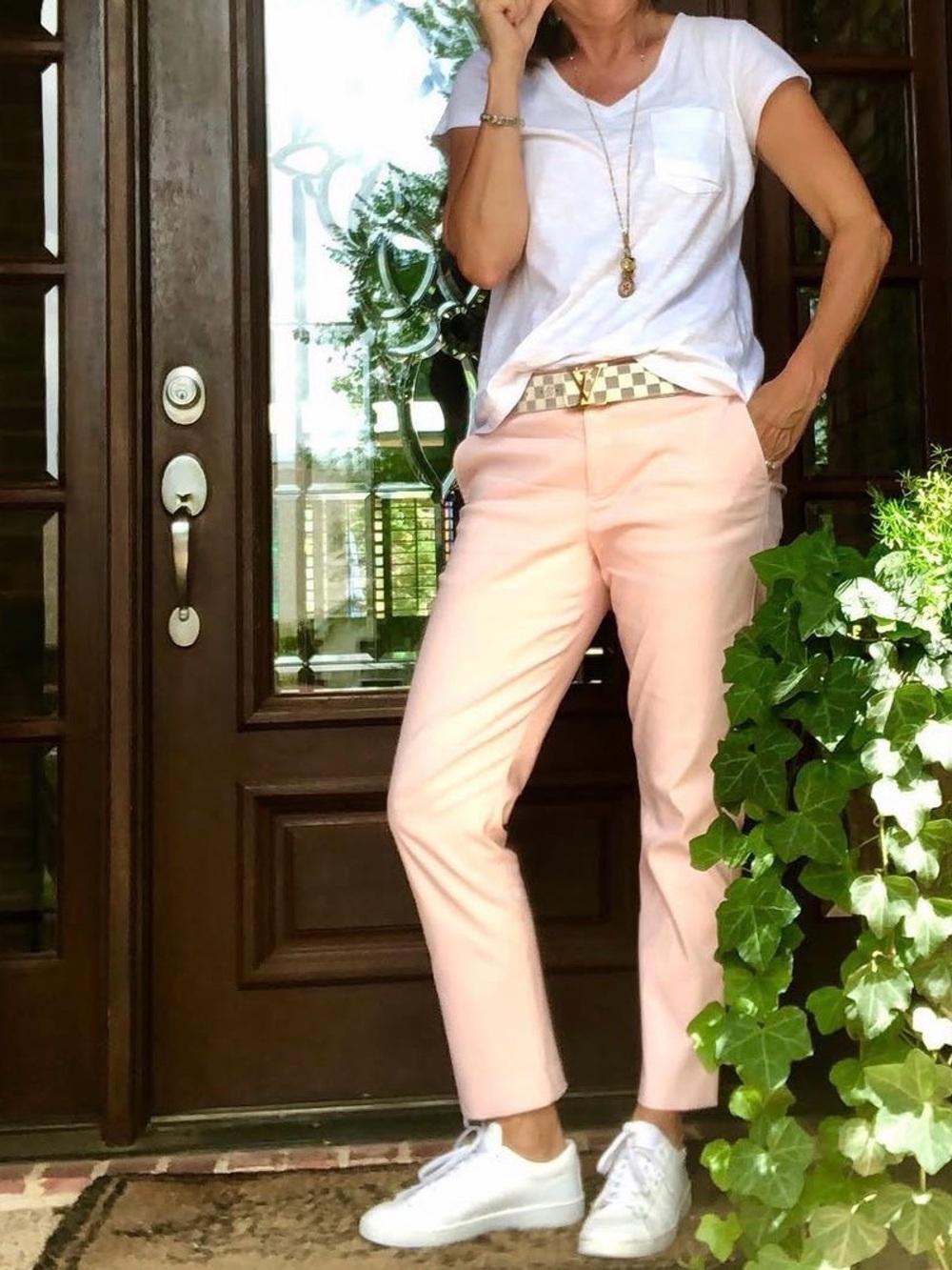CAbi Grace Pant, Blush Pink, Size 8